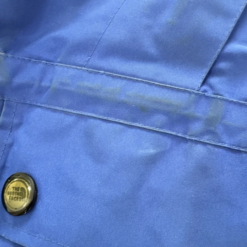 VTG The North Face TNF Goretex Blue Coat‎ Sz L FAIR READ